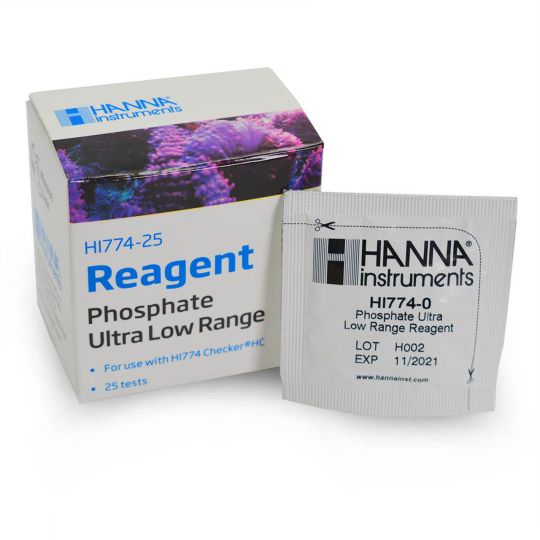 Hanna Instruments HI774-25 Reagenti Per Fosfato Ultra Low Range - 2 Set Per 50 Test, Alta Precisione